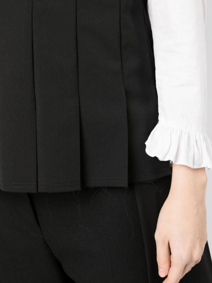 Comme Des Garçons Comme Des Garçons Geplooide jurk Zwart