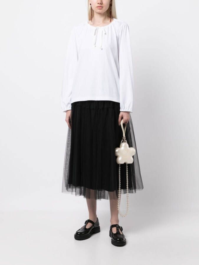 Comme Des Garçons Comme Des Garçons Blouse met lange mouwen Wit