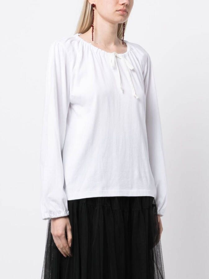 Comme Des Garçons Comme Des Garçons Blouse met lange mouwen Wit