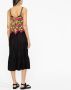 Comme Des Garçons Comme Des Garçons Midi-jurk met bloemenkant Zwart - Thumbnail 3