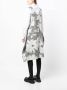 Comme Des Garçons Comme Des Garçons Midi-jurk met bloemenprint Zwart - Thumbnail 4