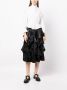 Comme Des Garçons Comme Des Garçons Midi-rok met ruches Zwart - Thumbnail 2