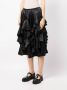 Comme Des Garçons Comme Des Garçons Midi-rok met ruches Zwart - Thumbnail 3
