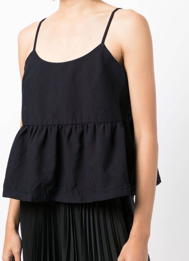 Comme Des Garçons Comme Des Garçons Mouwloze top Blauw