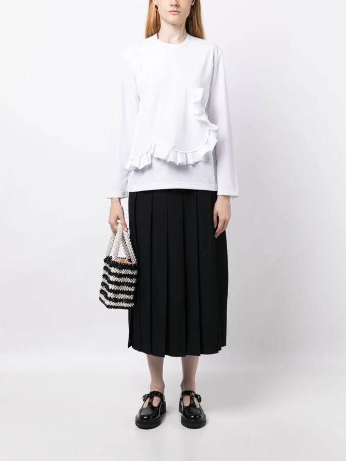 Comme Des Garçons Comme Des Garçons Wollen plooirok Zwart
