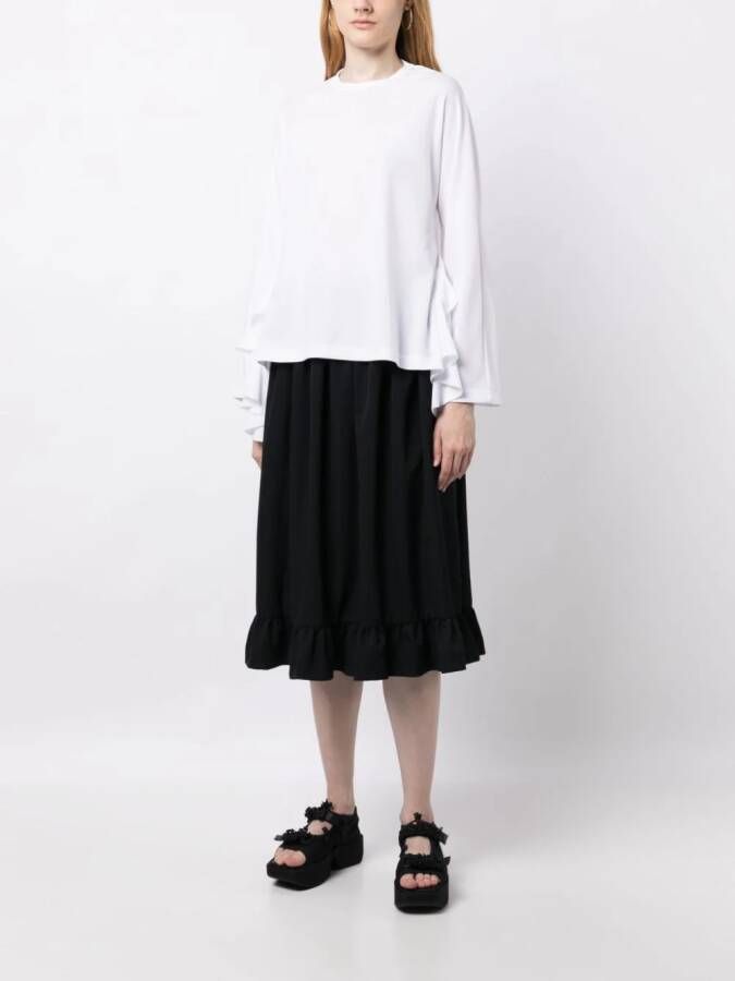 Comme Des Garçons Comme Des Garçons Top met lange mouwen Wit