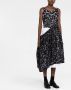 Comme Des Garçons Midi-jurk met bloemenkant Zwart - Thumbnail 2