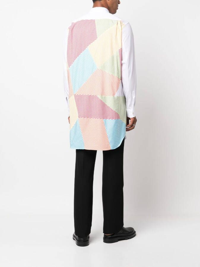 Comme Des Garçons Gestreept overhemd Wit