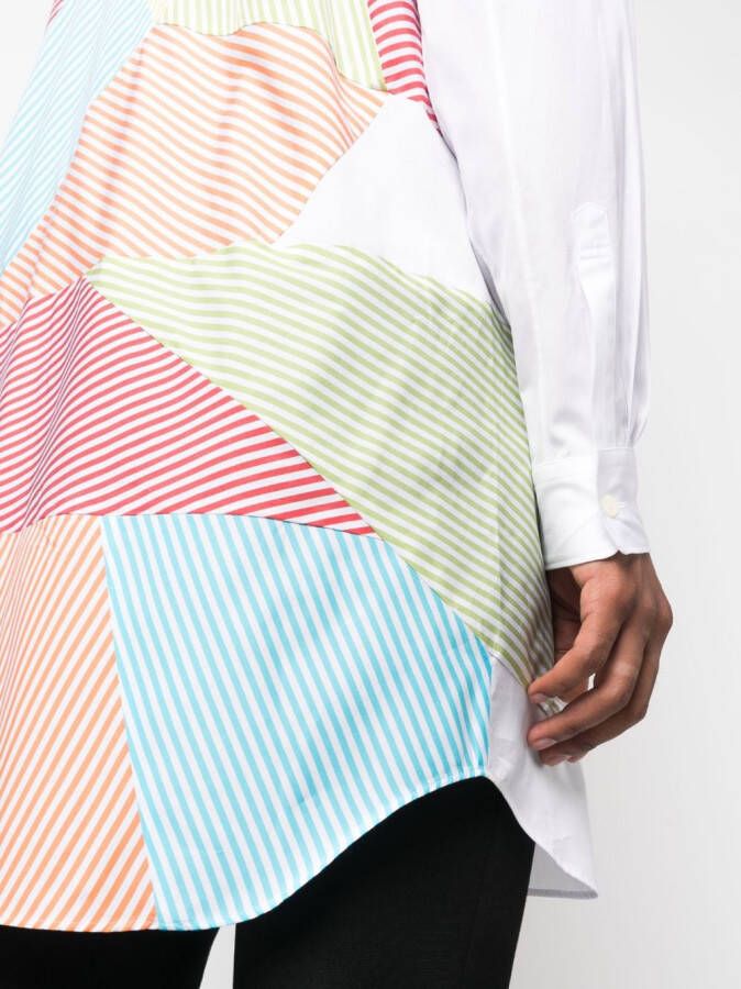 Comme Des Garçons Gestreept overhemd Wit