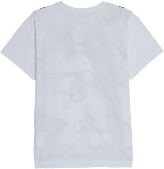 Comme Des Garçons Girl T-shirt met schakelketting print Wit