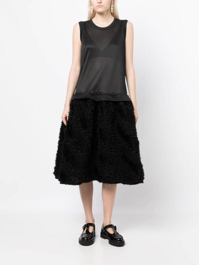 Comme Des Garçons Girl Jurk met volle rok Zwart