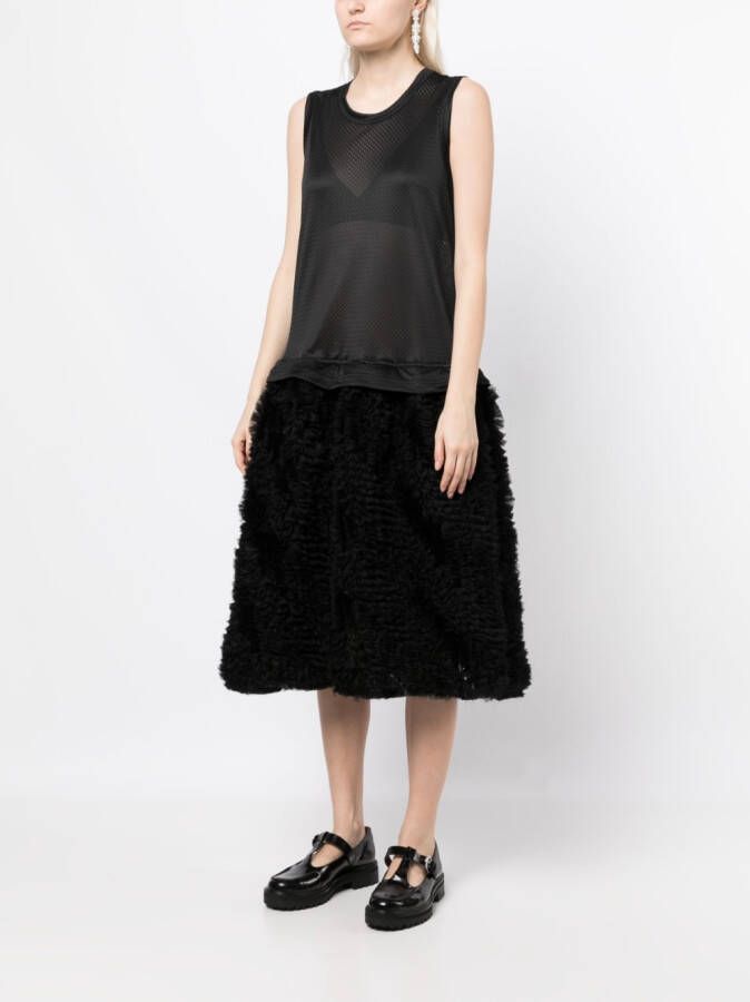 Comme Des Garçons Girl Jurk met volle rok Zwart