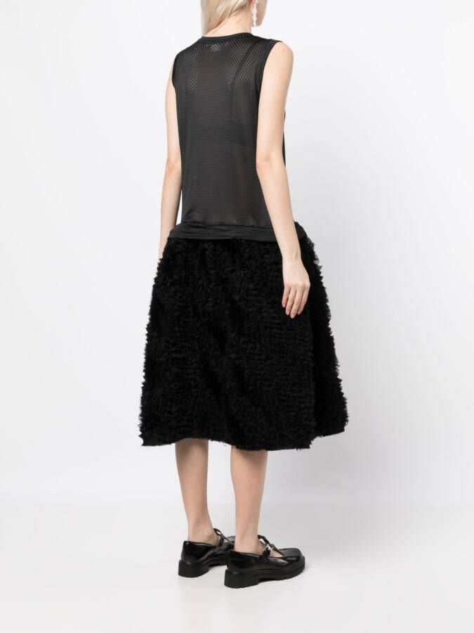 Comme Des Garçons Girl Jurk met volle rok Zwart