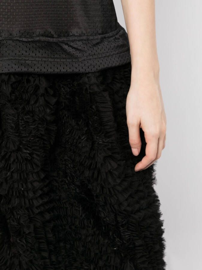 Comme Des Garçons Girl Jurk met volle rok Zwart