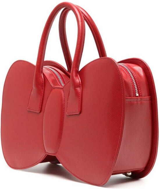 Comme Des Garçons Girl Leren tas Rood