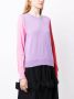 Comme Des Garçons Girl Trui met colourblocking Roze - Thumbnail 3