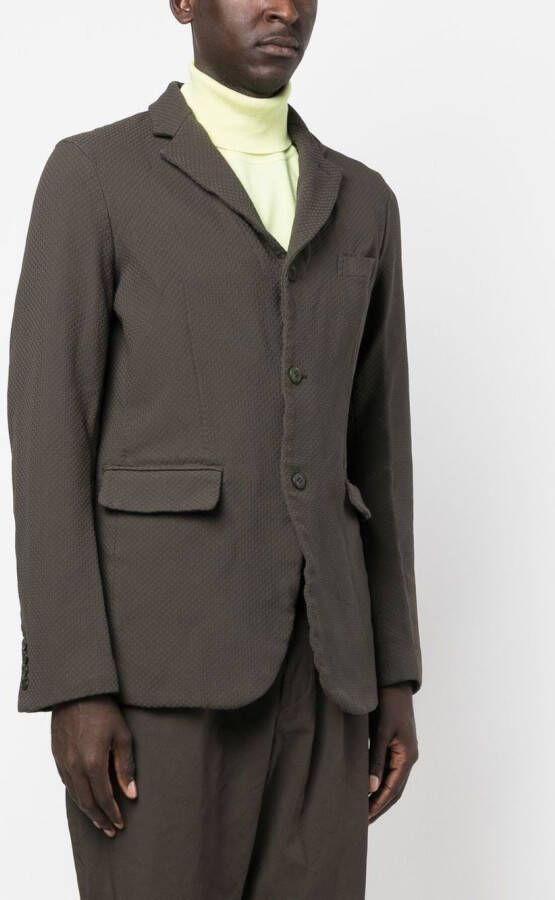 Comme des Garçons Homme Deux Blazer met enkele rij knopen Groen