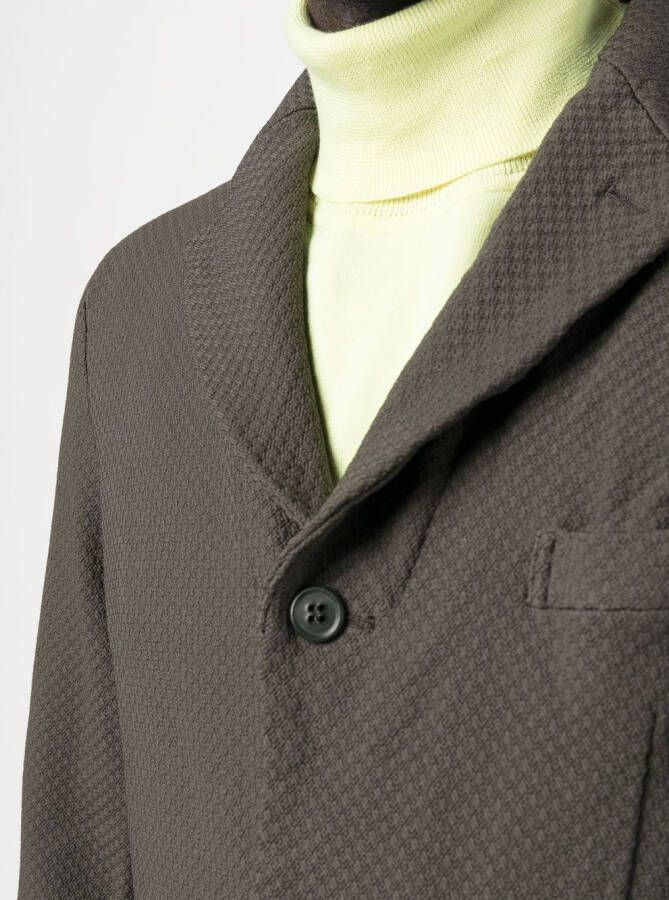Comme des Garçons Homme Deux Blazer met enkele rij knopen Groen