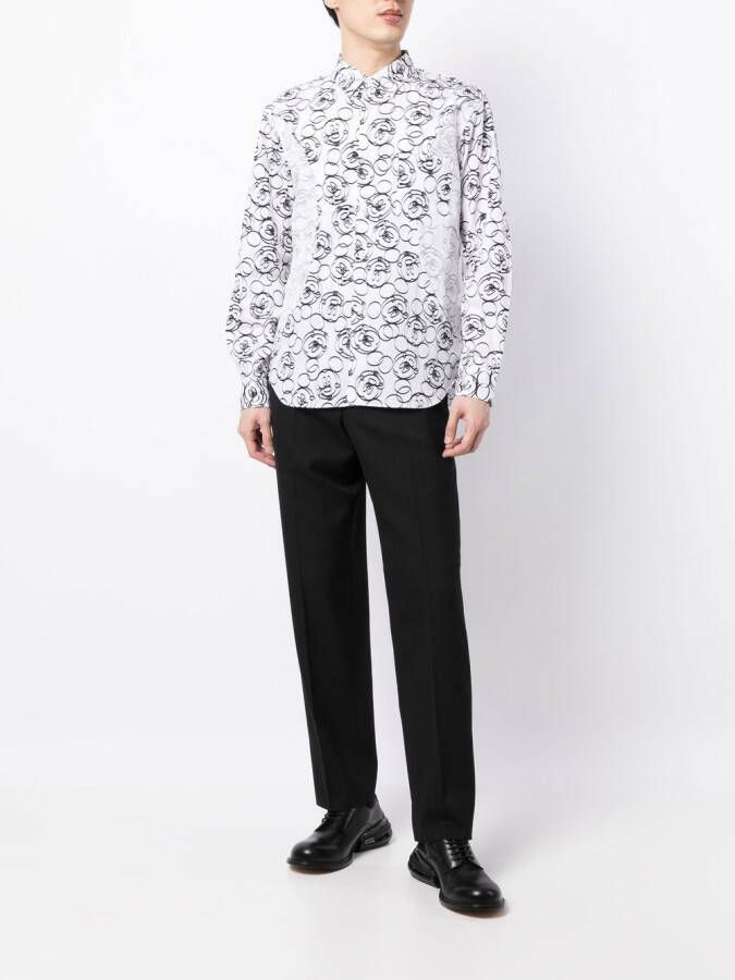 Comme des Garçons Homme Deux Pantalon met krijtstreep Zwart