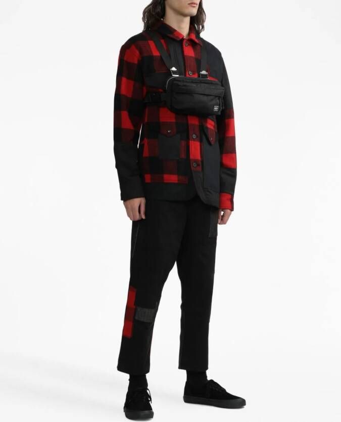 Comme des Garçons Homme Hoodie met logopatch Zwart