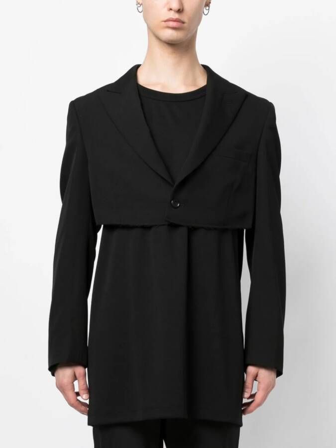 Comme des Garçons Homme Plus Cropped blazer Zwart