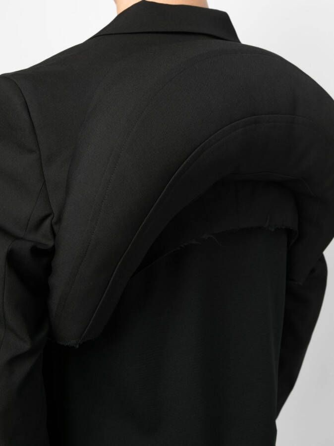 Comme des Garçons Homme Plus Cropped blazer Zwart