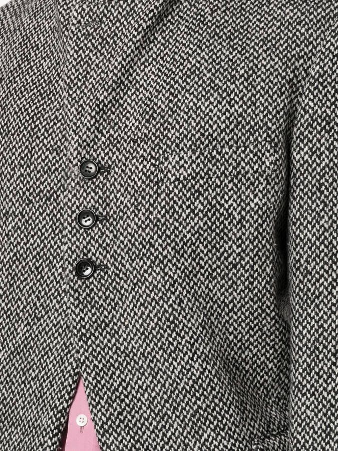 Comme des Garçons Homme Plus Blazer met colourblocking Grijs