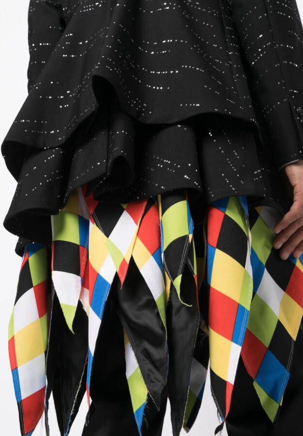 Comme des Garçons Homme Plus Blazer met enkele rij knopen Zwart