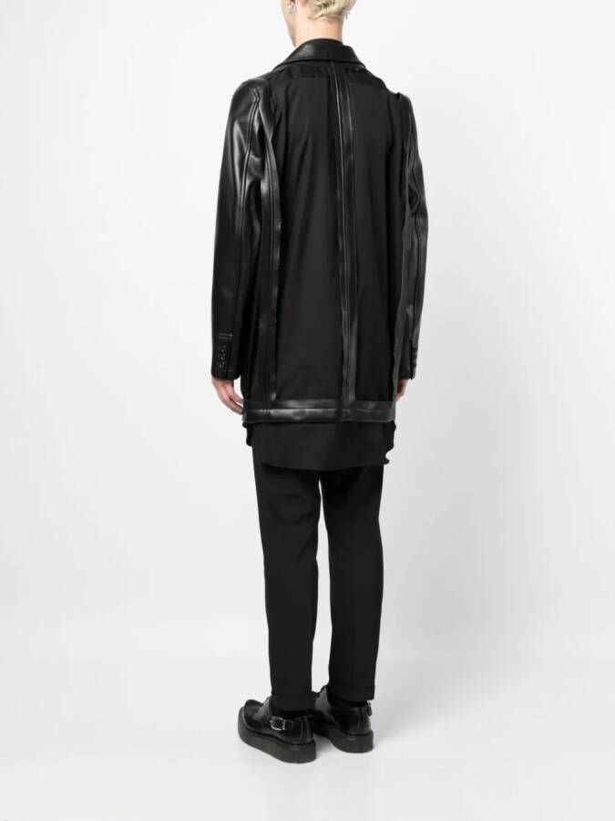 Comme des Garçons Homme Plus Blazer met enkele rij knopen Zwart