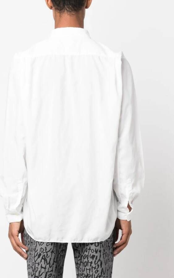 Comme des Garçons Homme Plus Gedrapeerd overhemd Wit