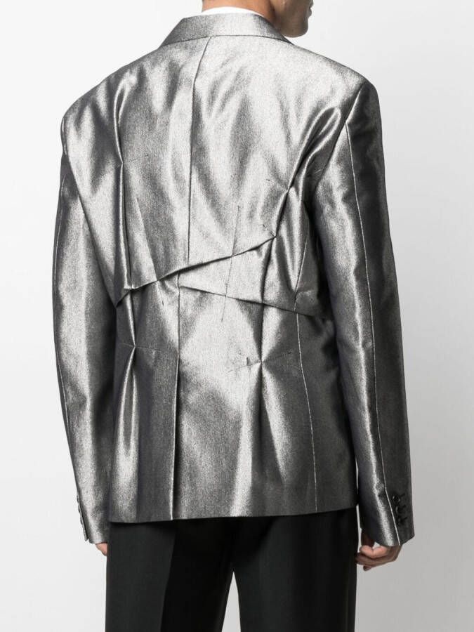 Comme des Garçons Homme Plus Gedeconstrueerde blazer Zilver