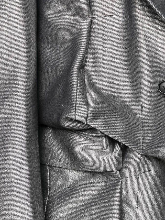 Comme des Garçons Homme Plus Gedeconstrueerde blazer Zilver