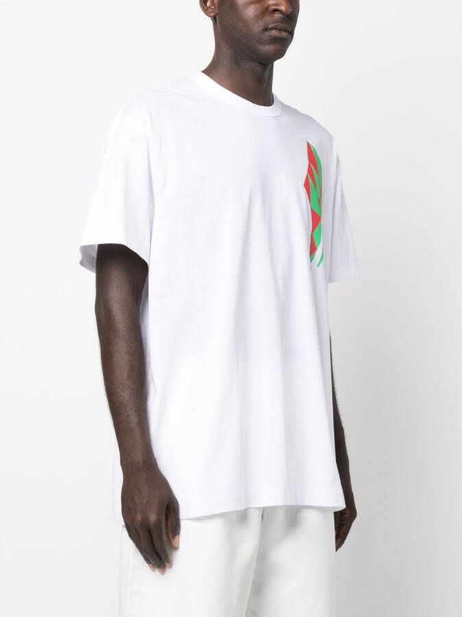Comme des Garçons Homme Plus T-shirt met print Wit