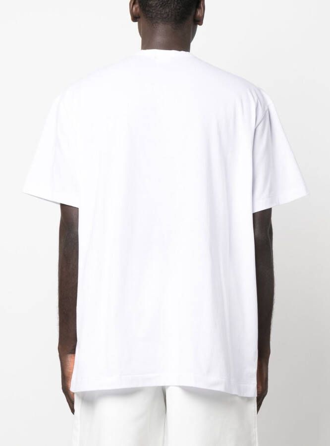 Comme des Garçons Homme Plus T-shirt met print Wit