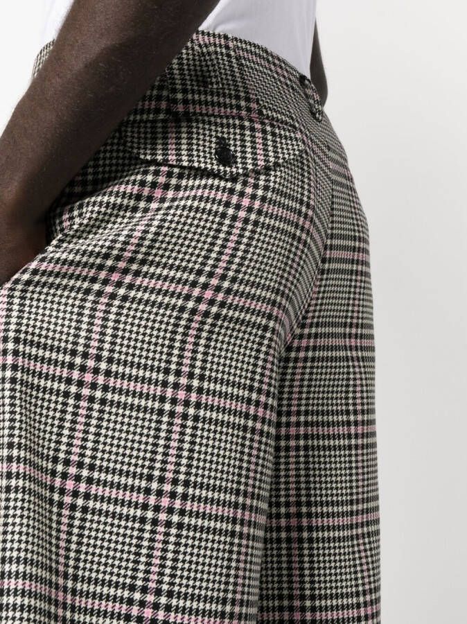Comme des Garçons Homme Plus Shorts met pied-de-poule print Zwart