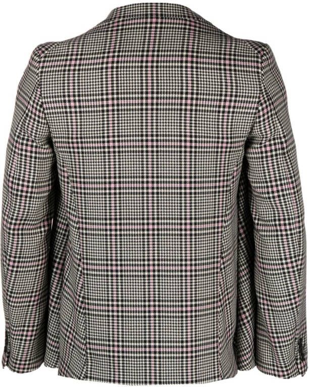 Comme des Garçons Homme Plus Blazer met pied-de-poule print Zwart