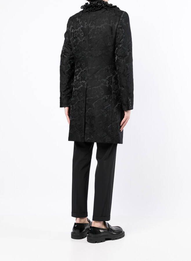 Comme des Garçons Homme Plus Jas met enkele rij knopen Zwart