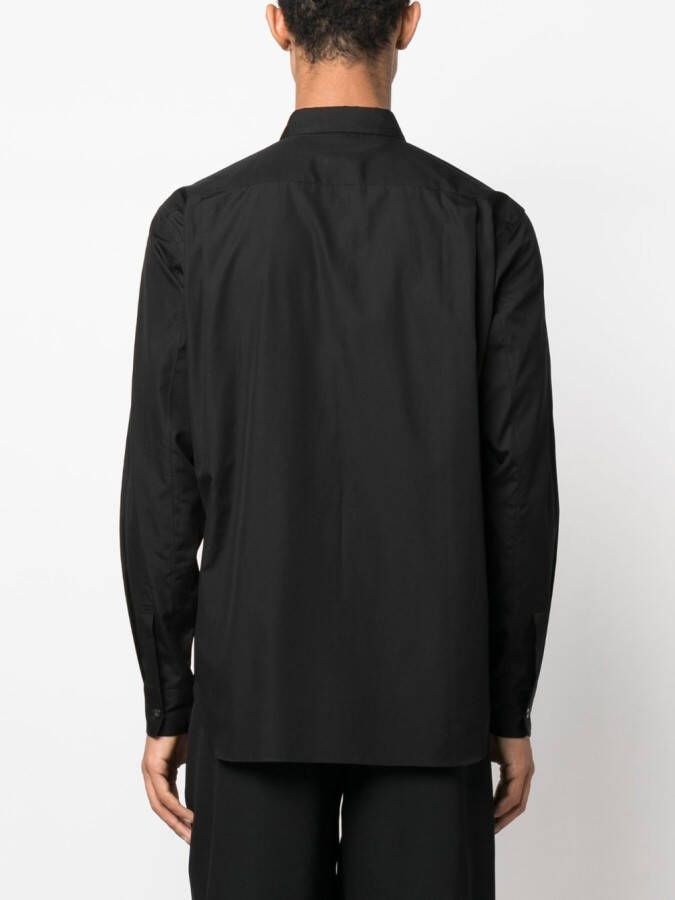 Comme des Garçons Homme Plus Overhemd met opgestikte zak Zwart
