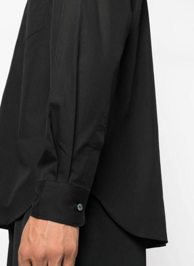 Comme des Garçons Homme Plus Overhemd met opgestikte zak Zwart