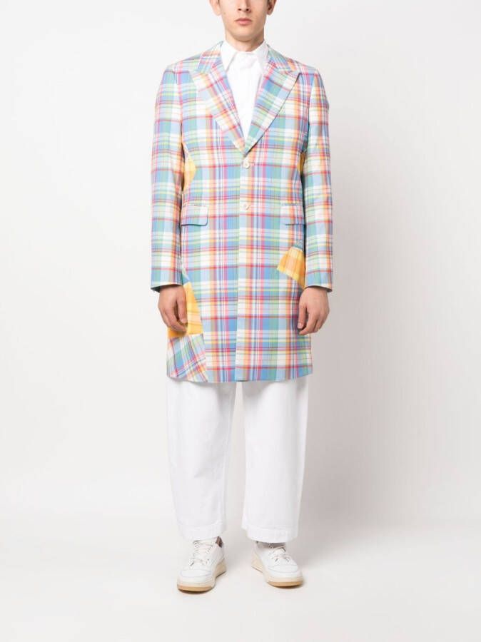 Comme des Garçons Homme Plus Jas met patchwork Blauw