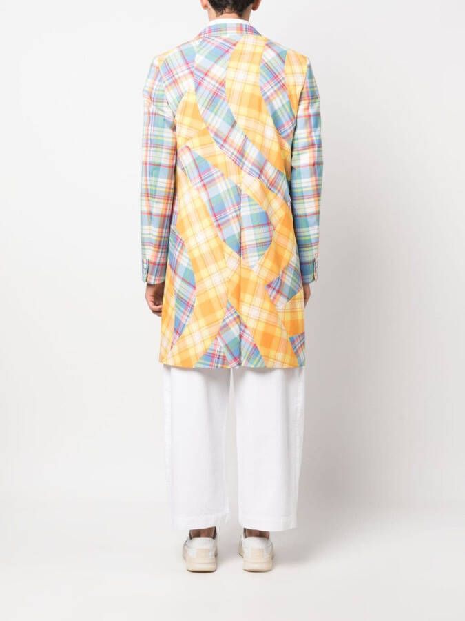 Comme des Garçons Homme Plus Jas met patchwork Blauw