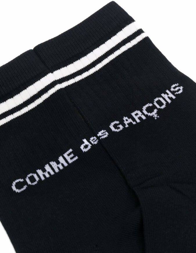 Comme des Garçons Homme Plus Sokken met logoprint Zwart