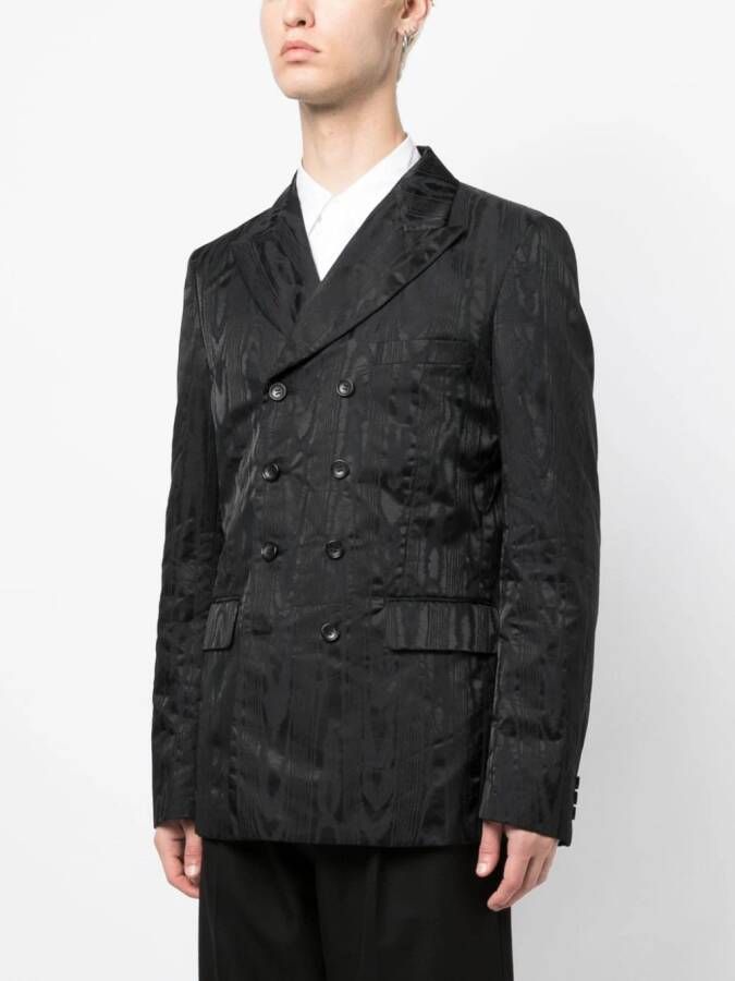 Comme des Garçons Homme Plus Blazer met textuur Zwart