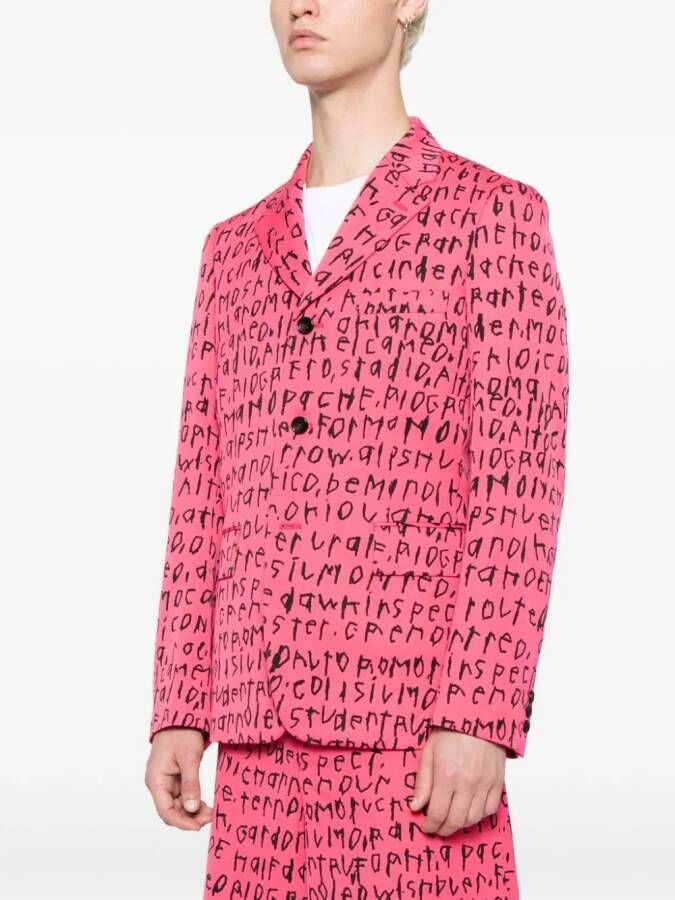 Comme des Garçons Homme Plus Wollen blazer Roze