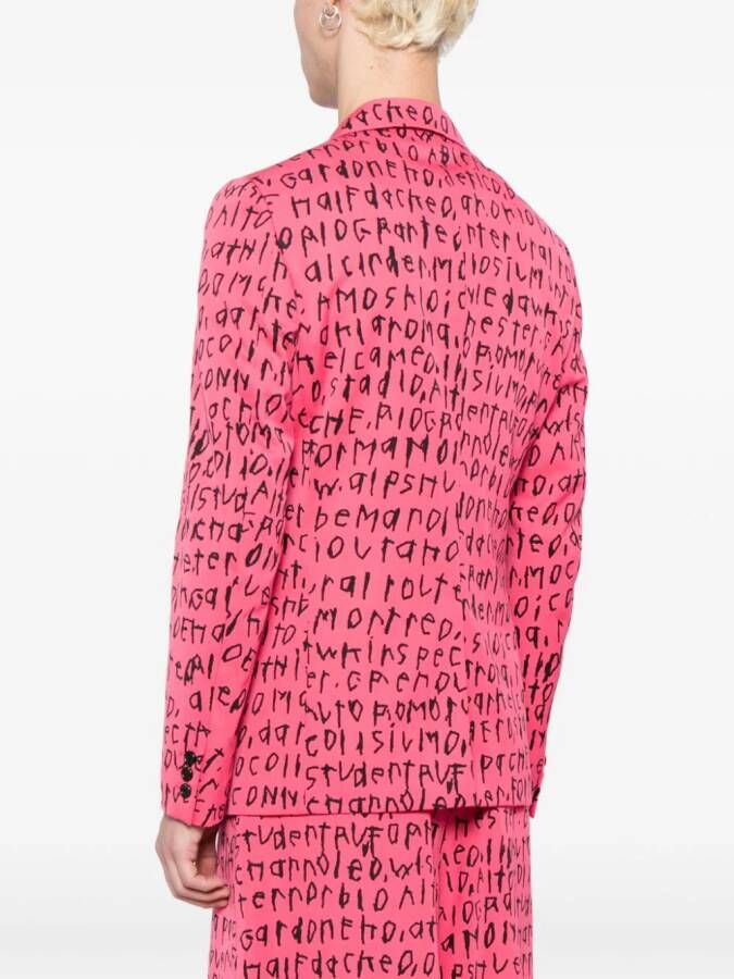 Comme des Garçons Homme Plus Wollen blazer Roze