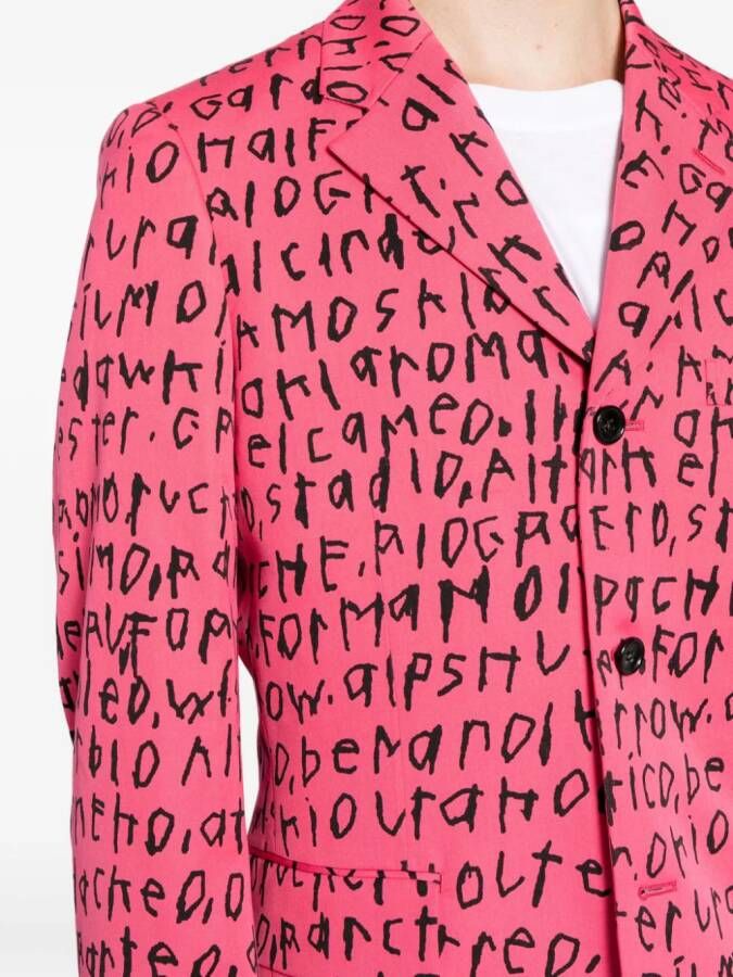 Comme des Garçons Homme Plus Wollen blazer Roze