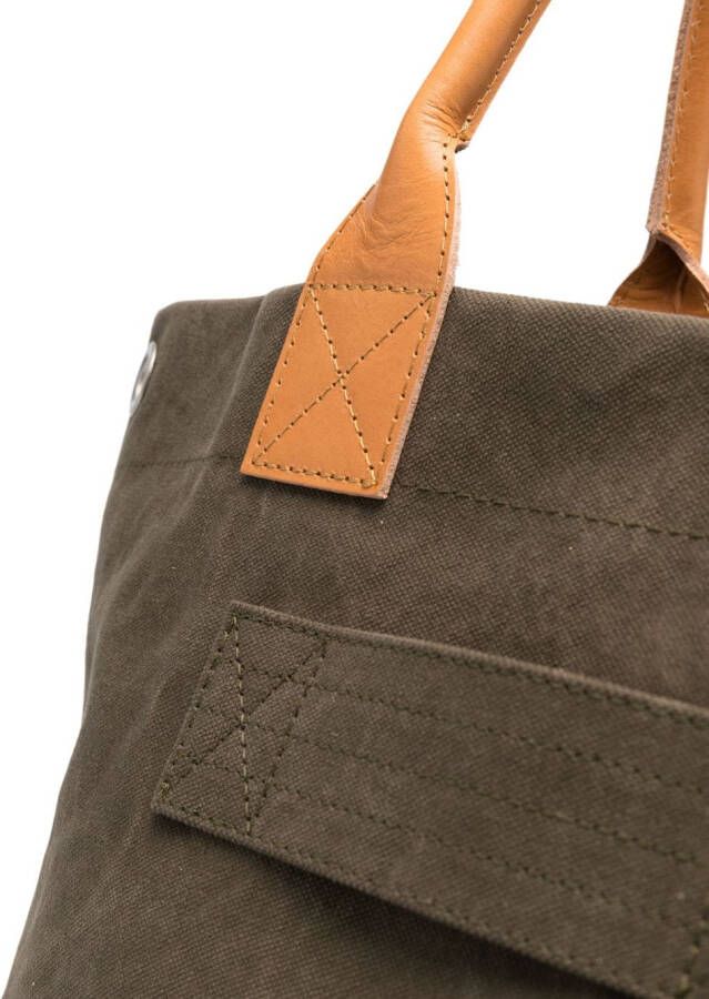 Comme des Garçons Homme Shopper met logoprint Groen