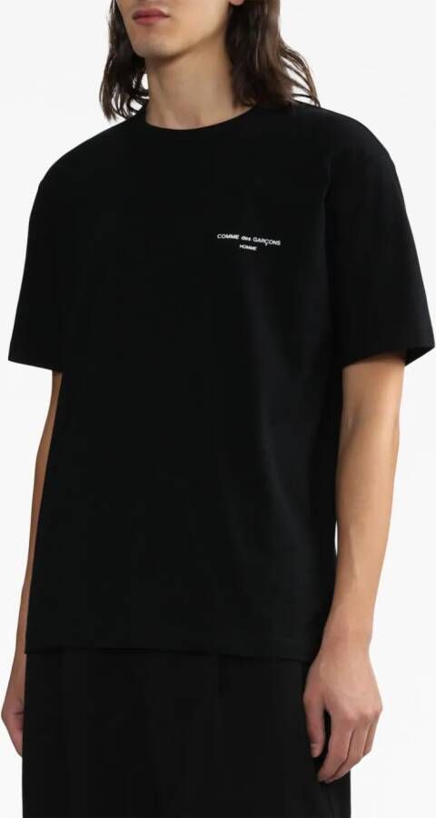 Comme des Garçons Homme T-shirt met logoprint Zwart