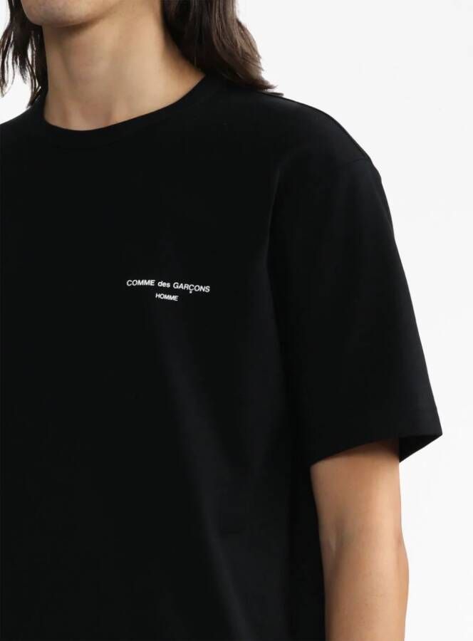 Comme des Garçons Homme T-shirt met logoprint Zwart