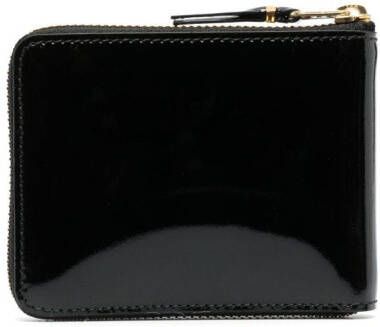 Comme Des Garçons Wallet Portemonnee van lakleer Zwart